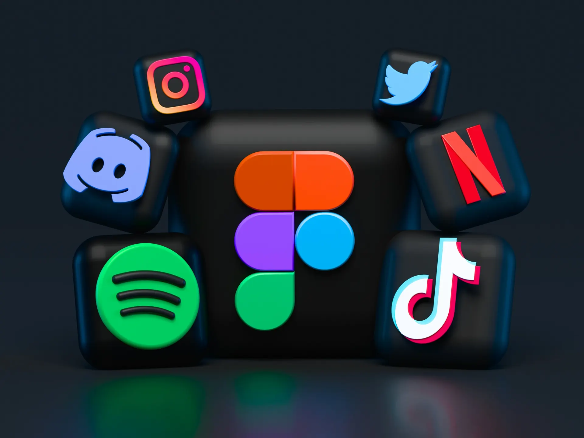 Digital platform and social media icons